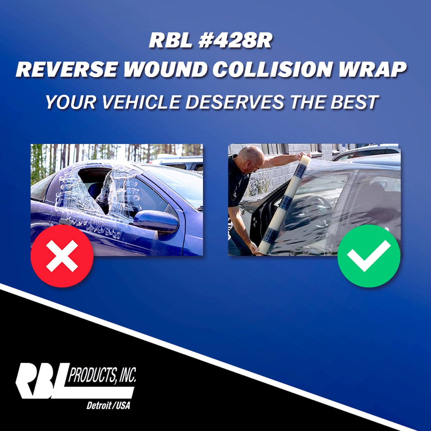 Reverse Wound Collision Wrap - 36" x 120'