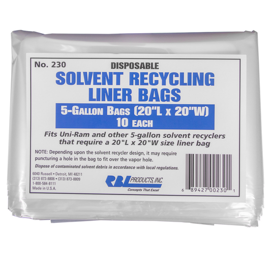 5 Gallon Liner Bags For Solvent Recycling - Two Sizes Available