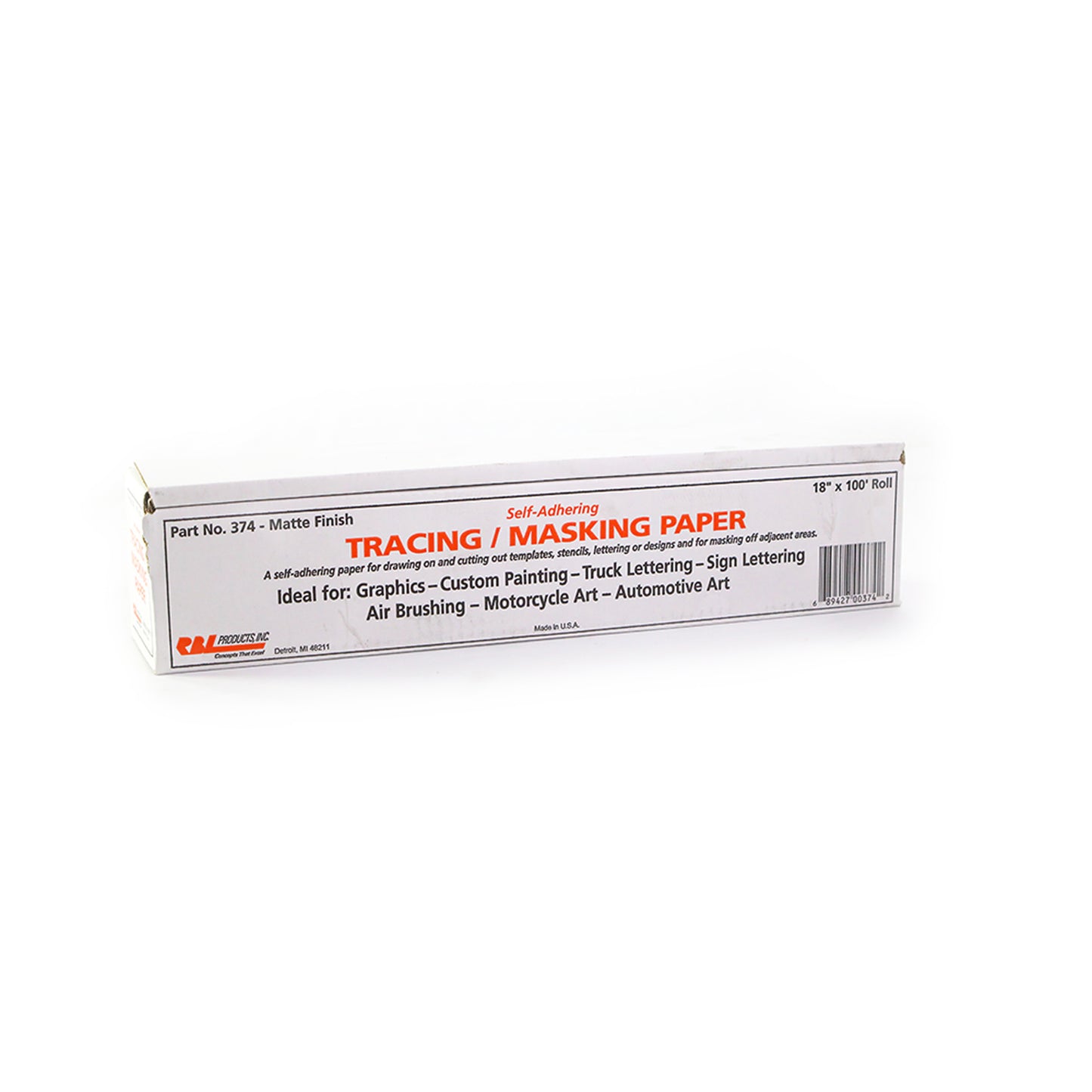 Tracing/Masking Paper Roll, Matte Finish - Four Sizes Available