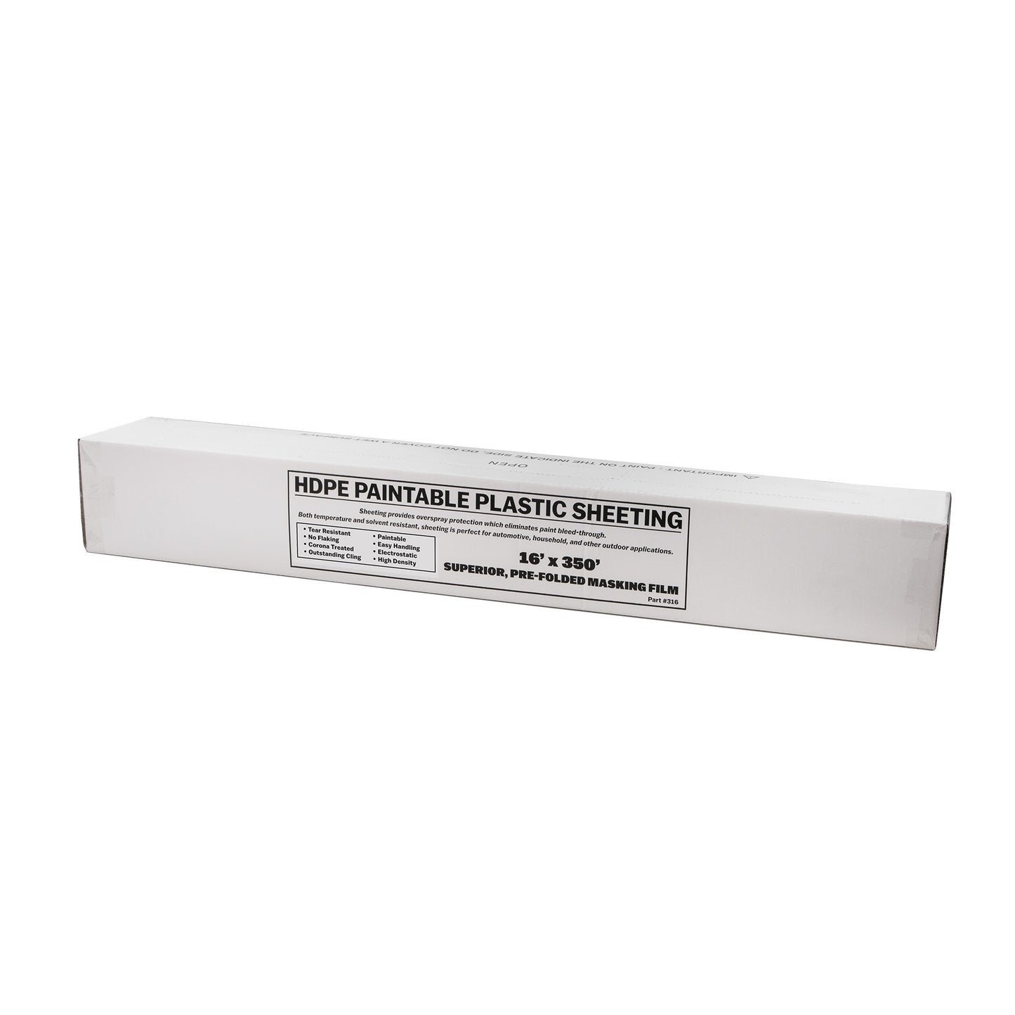 HDPE Paint Overspray Plastic Sheeting - Two Sizes Available