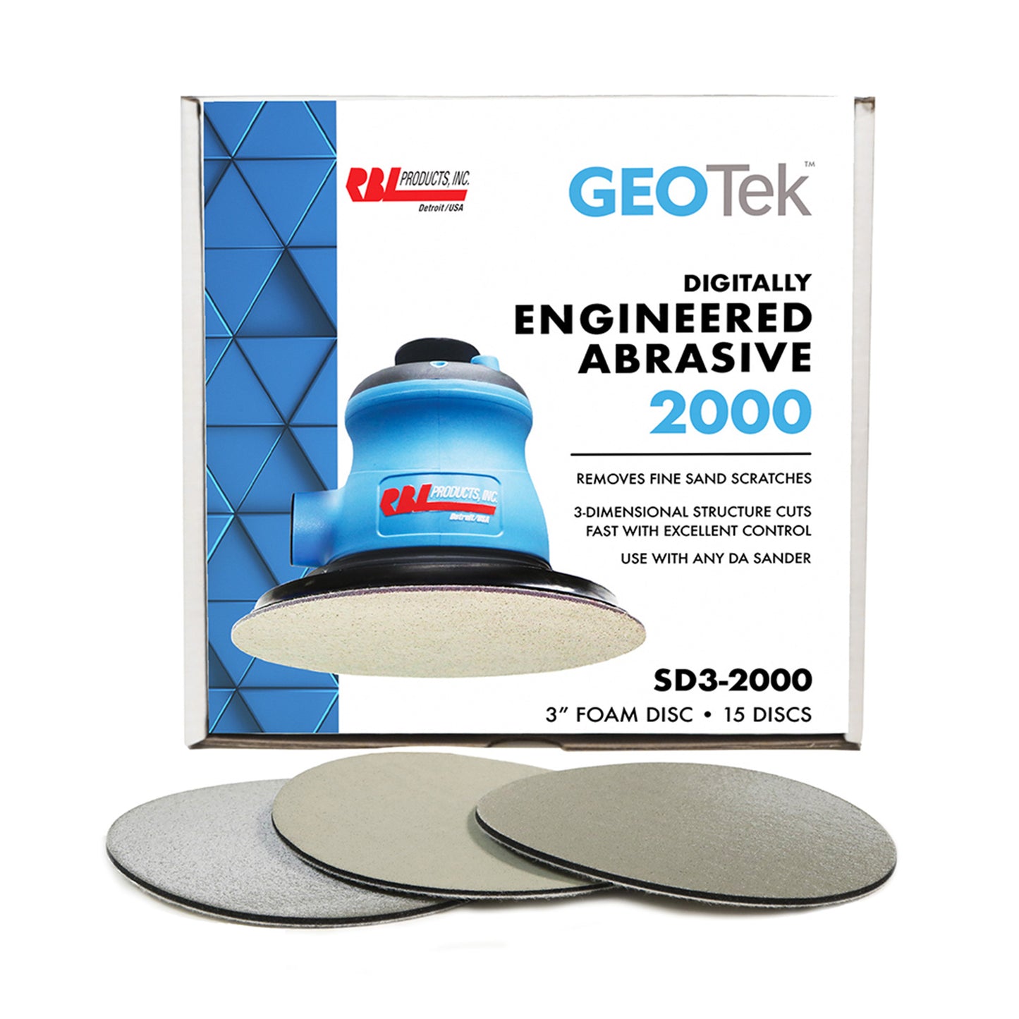 GEOTek™ Engineered Abrasive Foam Discs - 2000 Grit