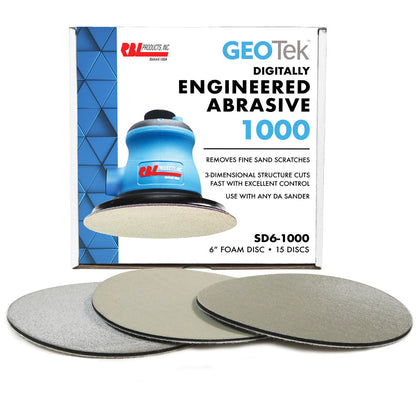 GEOTek™ Engineered Abrasives Foam Discs - 1000 Grit