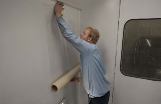 RBL 438 - Spray Booth Wall Protective Film - Clear - 36" x 100'