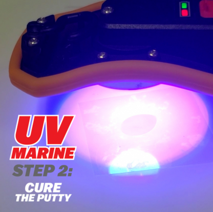 RBL UV891 - Bright White UV Putty With Rechargeable Handheld UV Light