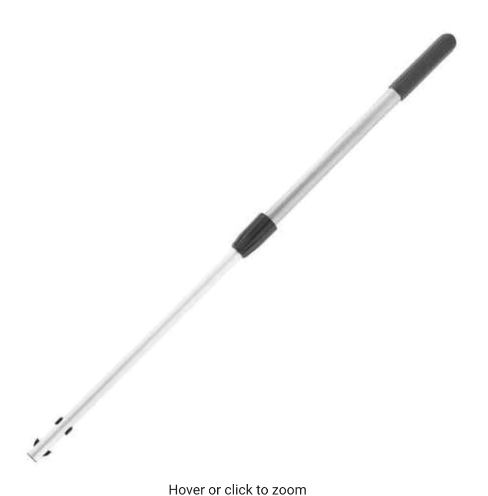 RBL 12050 - Extendable 8' Microfiber Pole w/ 24" Threaded Aluminum Backing Plate For Mop
